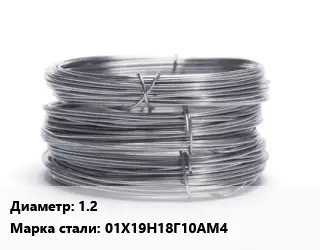 Проволока нержавеющая металлическая  1.2 Сталь: 01Х19Н18Г10АМ4